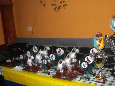 TROFEOS QUE SE ENTREGARON  EN LA CENA